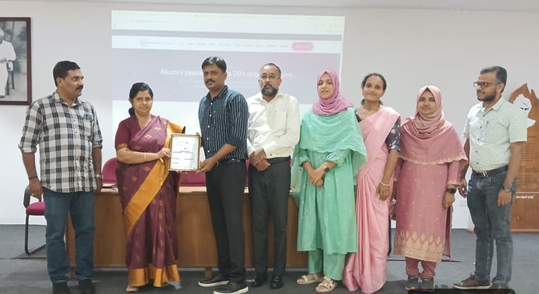 MoU signing ceremony between Geospatial Campus and the Post Graduate and Research Department of Biochemistry, T. K. M. College of Arts and Science, Karicode, Kollam