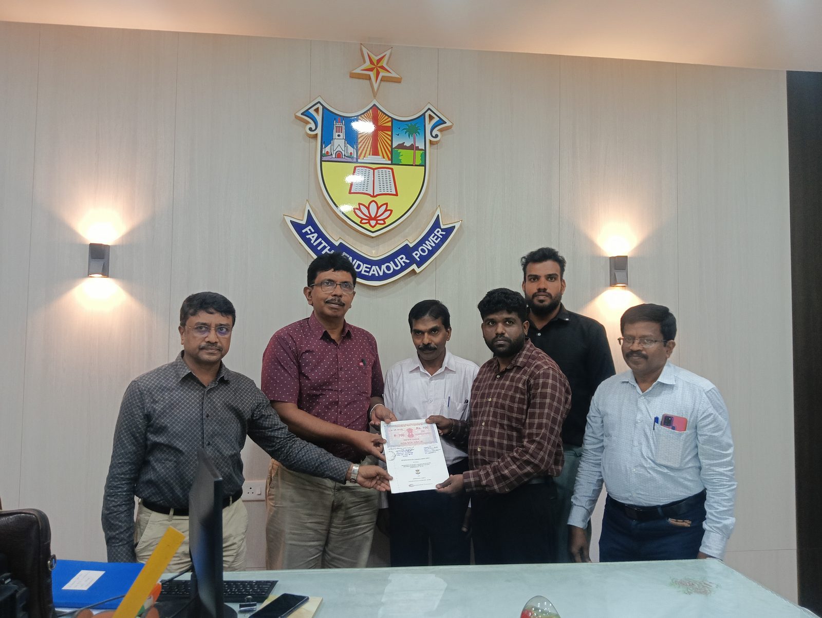 MoU signing between Geospatial Campus and Nesamony Memorial Christian College, Marthandam